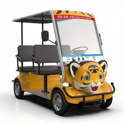 景區(qū)掃碼車，四座電動(dòng)自助掃碼觀光車